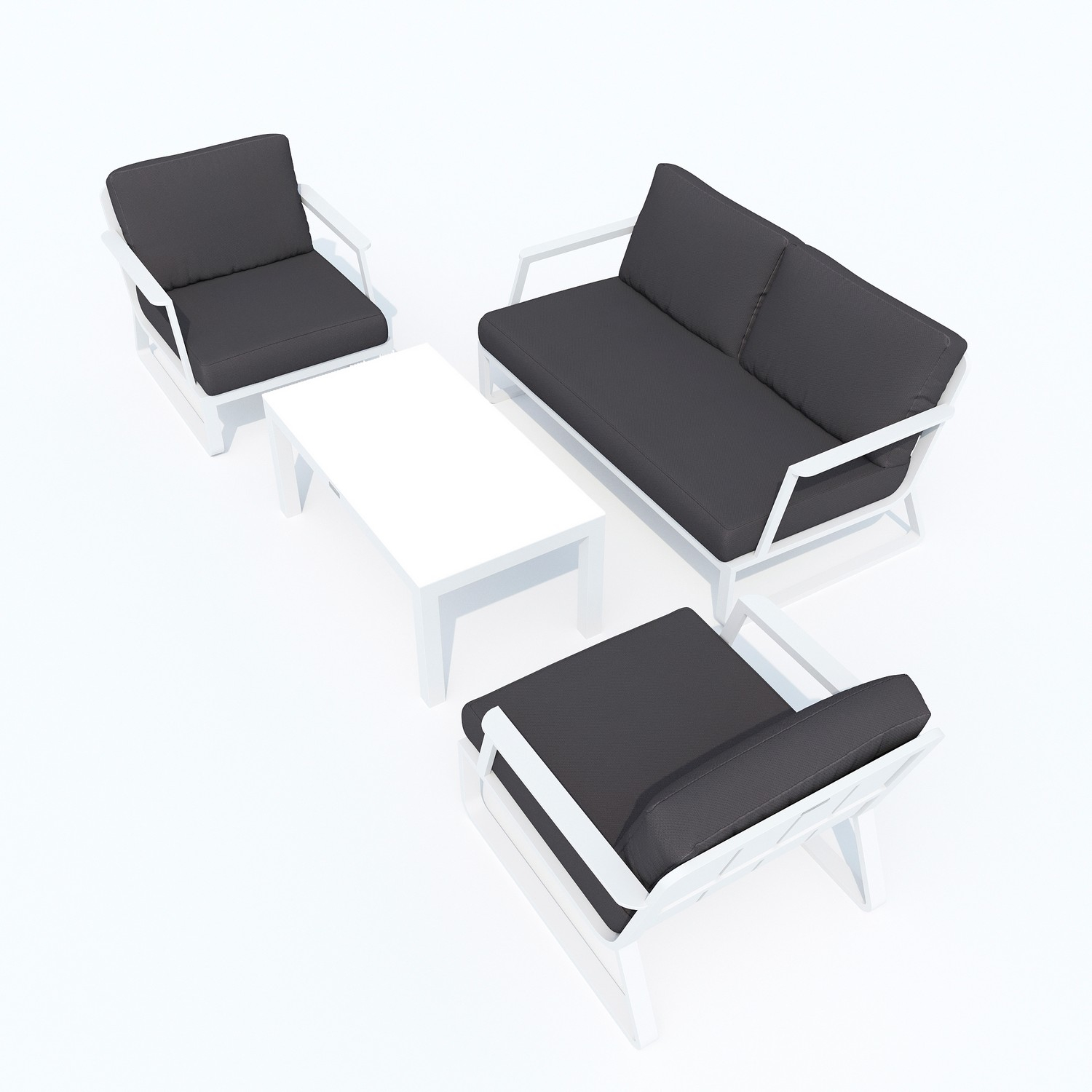 2641.0x1600 Kypit laynj-zony ESTIVO antracit belii karkas v Moskve | Ideal Patio Laynj zona ESTIVO antracit - belii karkas, Laynj zona Лаунж зона ЭСТИВО антрацит - белый каркас
