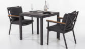 6918.0x96 Kypit stol obedennii DOLLA karbon 80h80 sm (4 nojki) - terrasnaya mebel v Moskve | Ideal Patio Stol obedennii DOLLA aluminii 80h80 sm (4 nojki), Stoli Стол обеденный ДОЛЛА алюминий 80х80 см (4 ножки)