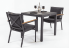6919.0x96 Kypit stol obedennii DOLLA karbon 80h80 sm (4 nojki) - terrasnaya mebel v Moskve | Ideal Patio Stol obedennii DOLLA aluminii 80h80 sm (4 nojki), Stoli Стол обеденный ДОЛЛА алюминий 80х80 см (4 ножки)