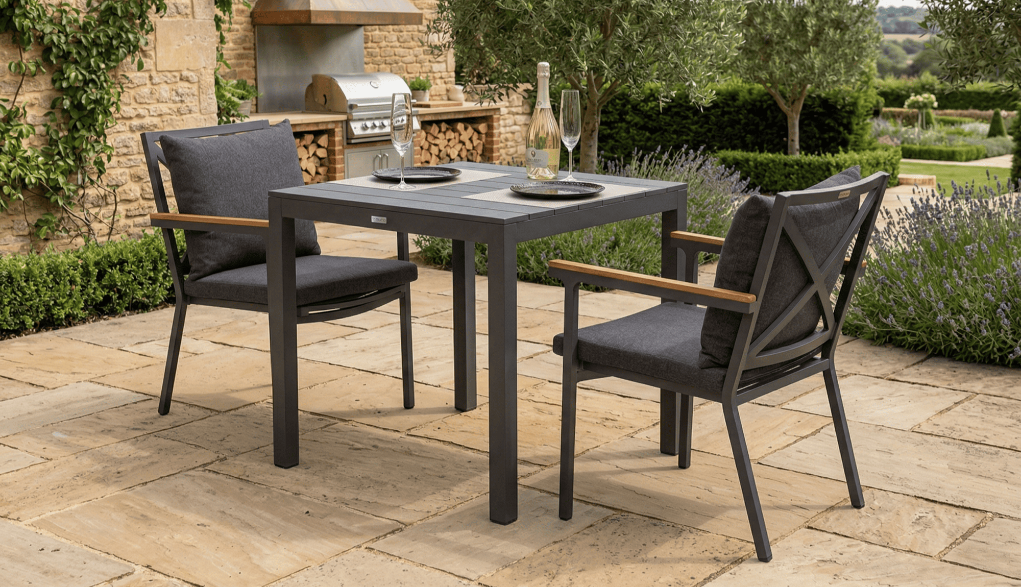 6921.0x1600 Kypit stol obedennii DOLLA karbon 80h80 sm (4 nojki) - terrasnaya mebel v Moskve | Ideal Patio Stol obedennii DOLLA aluminii 80h80 sm (4 nojki), Stoli Стол обеденный ДОЛЛА алюминий 80х80 см (4 ножки)