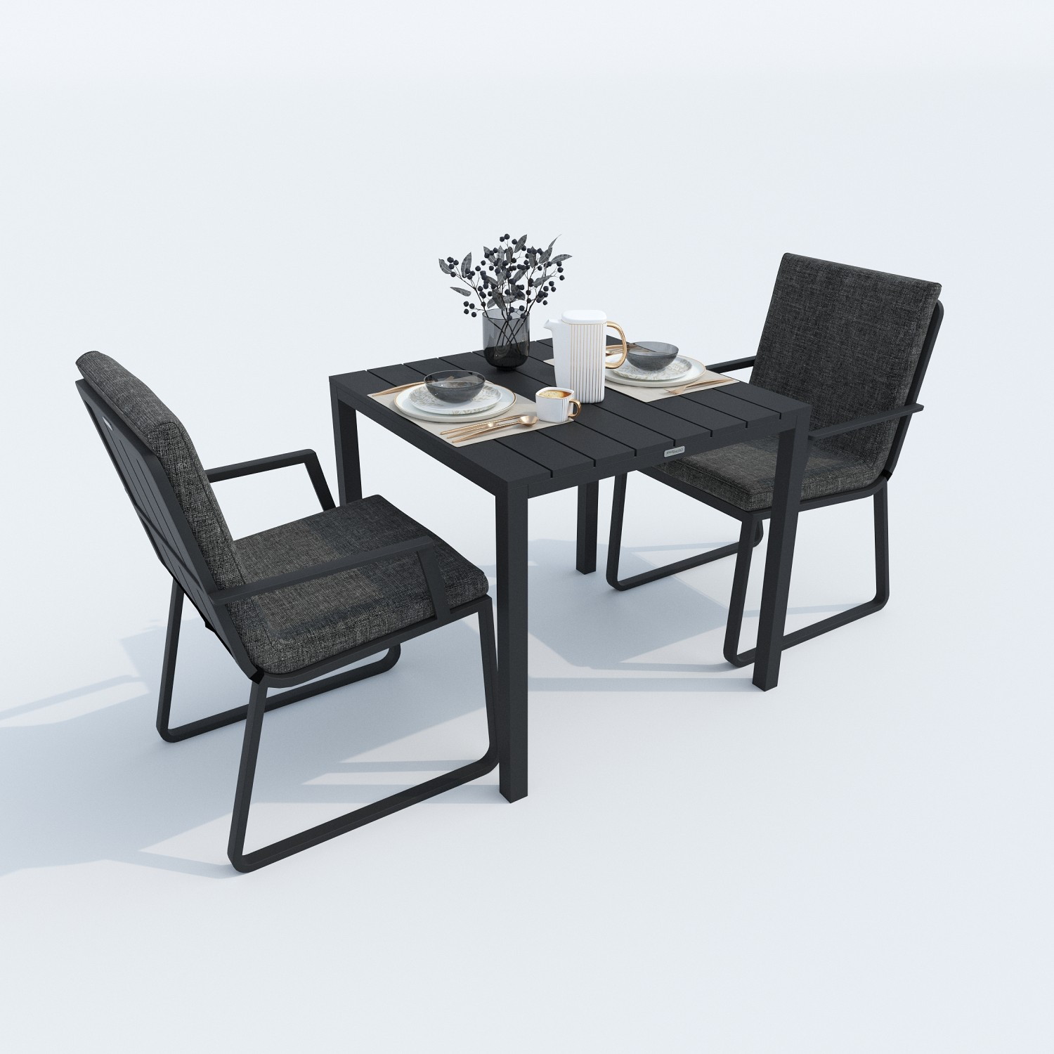 6923.0x1600 Kypit stol obedennii DOLLA karbon 80h80 sm (4 nojki) - terrasnaya mebel v Moskve | Ideal Patio Stol obedennii DOLLA aluminii 80h80 sm (4 nojki), Stoli Стол обеденный ДОЛЛА алюминий 80х80 см (4 ножки)