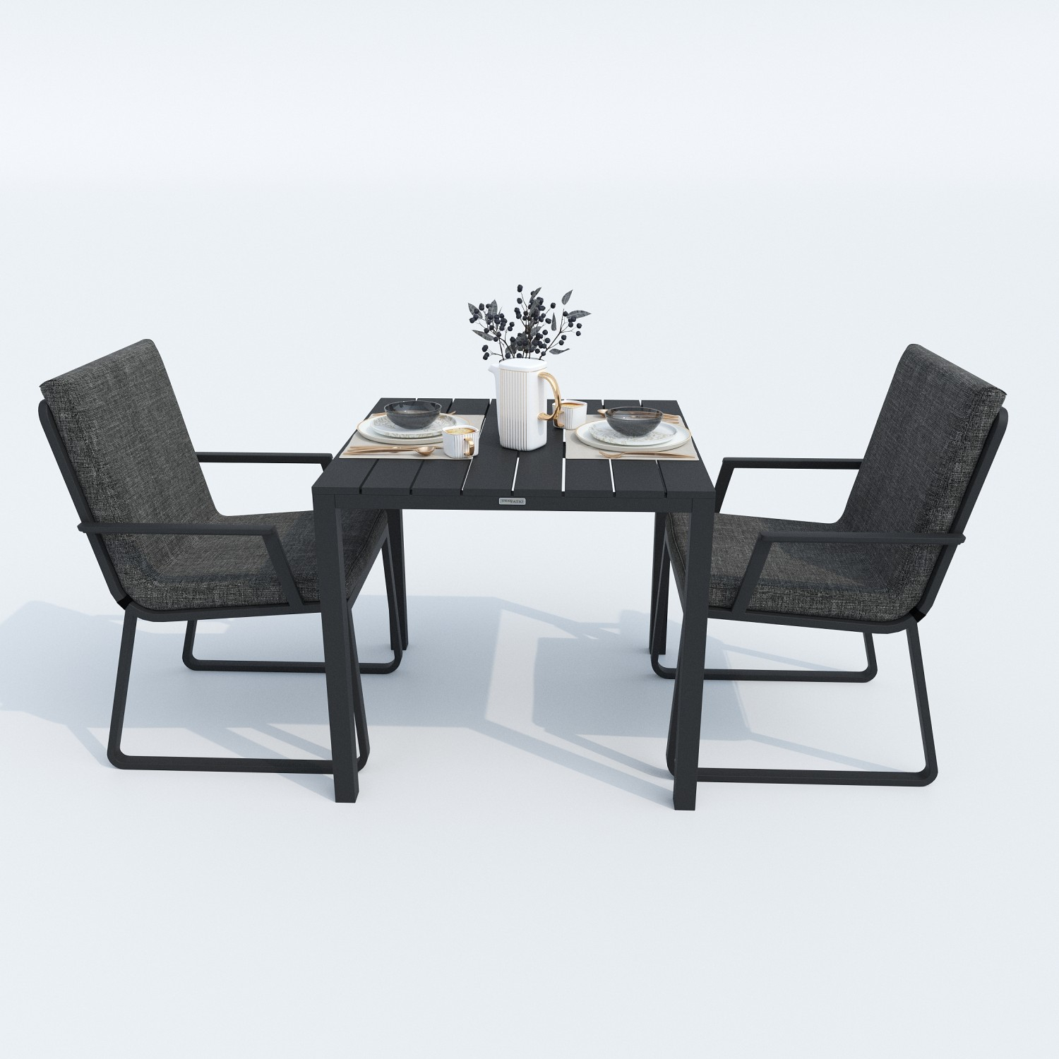 6924.0x1600 Kypit stol obedennii DOLLA karbon 80h80 sm (4 nojki) - terrasnaya mebel v Moskve | Ideal Patio Stol obedennii DOLLA aluminii 80h80 sm (4 nojki), Stoli Стол обеденный ДОЛЛА алюминий 80х80 см (4 ножки)