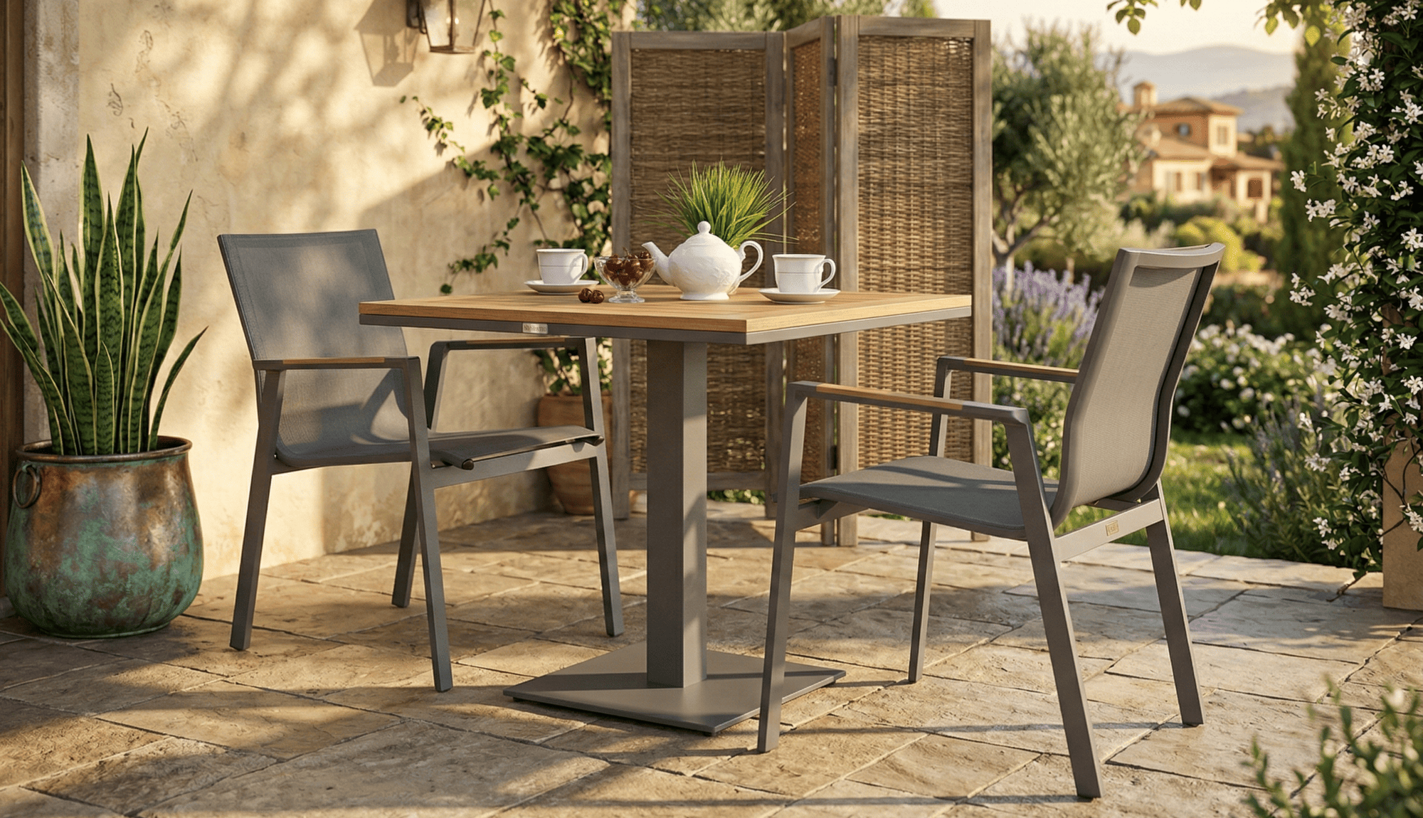 6942.0x1600 Kypit stol obedennii MIRRA karbon 80h80 sm (1 nojka) - terrasnaya mebel v Moskve | Ideal Patio Stol obedennii MIRRA aluminii, polivyd 80h80 sm (1 nojka), Stoli Стол обеденный МИРРА алюминий, поливуд 80х80 см (1 ножка)