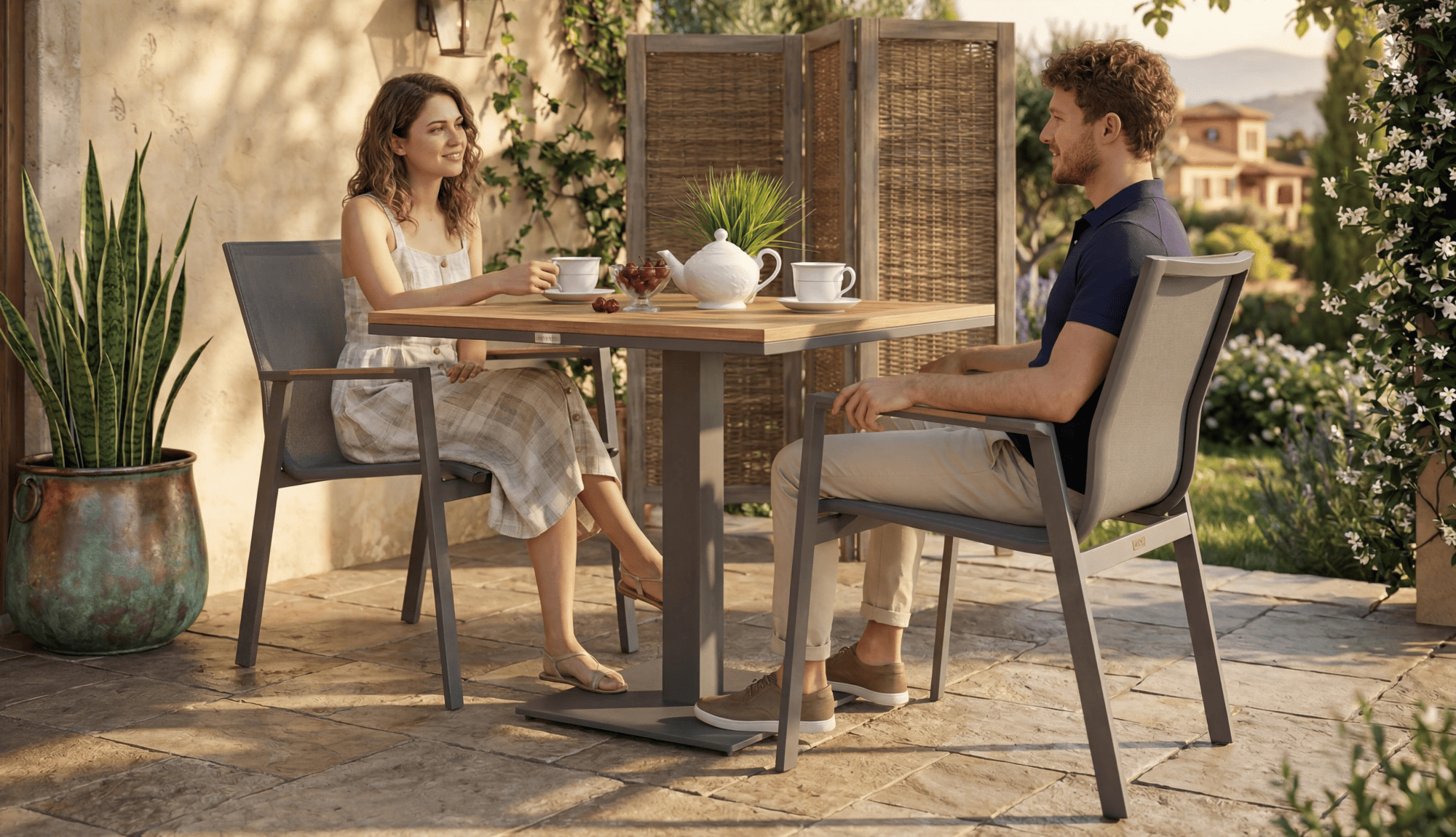 6947.0x1600 Kypit stol obedennii MIRRA karbon 80h80 sm (1 nojka) - terrasnaya mebel v Moskve | Ideal Patio Stol obedennii MIRRA aluminii, polivyd 80h80 sm (1 nojka), Stoli Стол обеденный МИРРА алюминий, поливуд 80х80 см (1 ножка)
