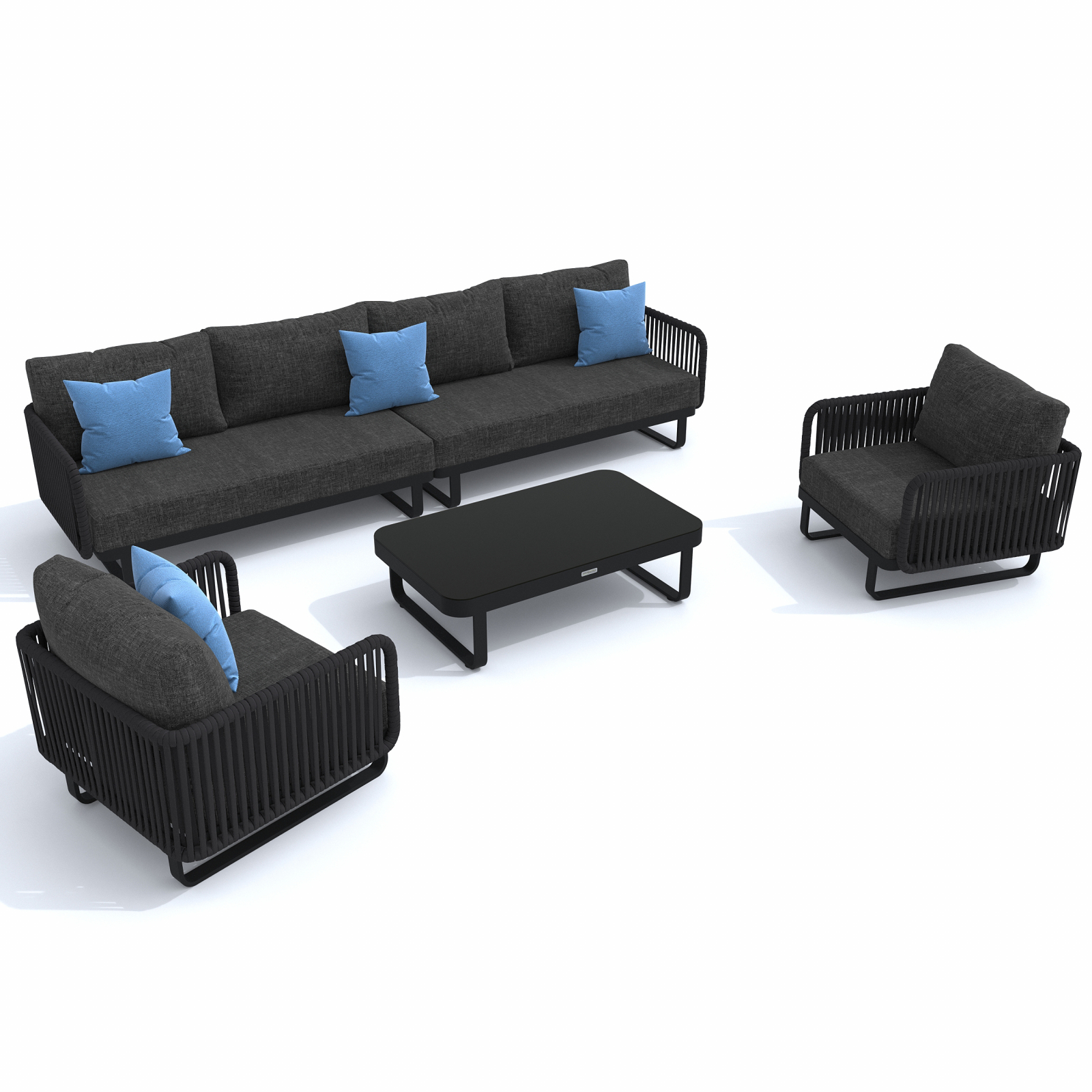 6051.0x1600 Kypit kreslo BELLISA marengo karkas karbon v Moskve | Ideal Patio Kreslo BELLISA, Laynj zona Кресло БЕЛЛИСА