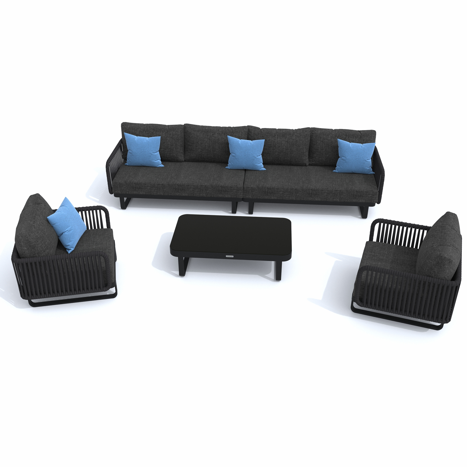 6052.0x1600 Kypit kreslo BELLISA marengo karkas karbon v Moskve | Ideal Patio Kreslo BELLISA, Laynj zona Кресло БЕЛЛИСА