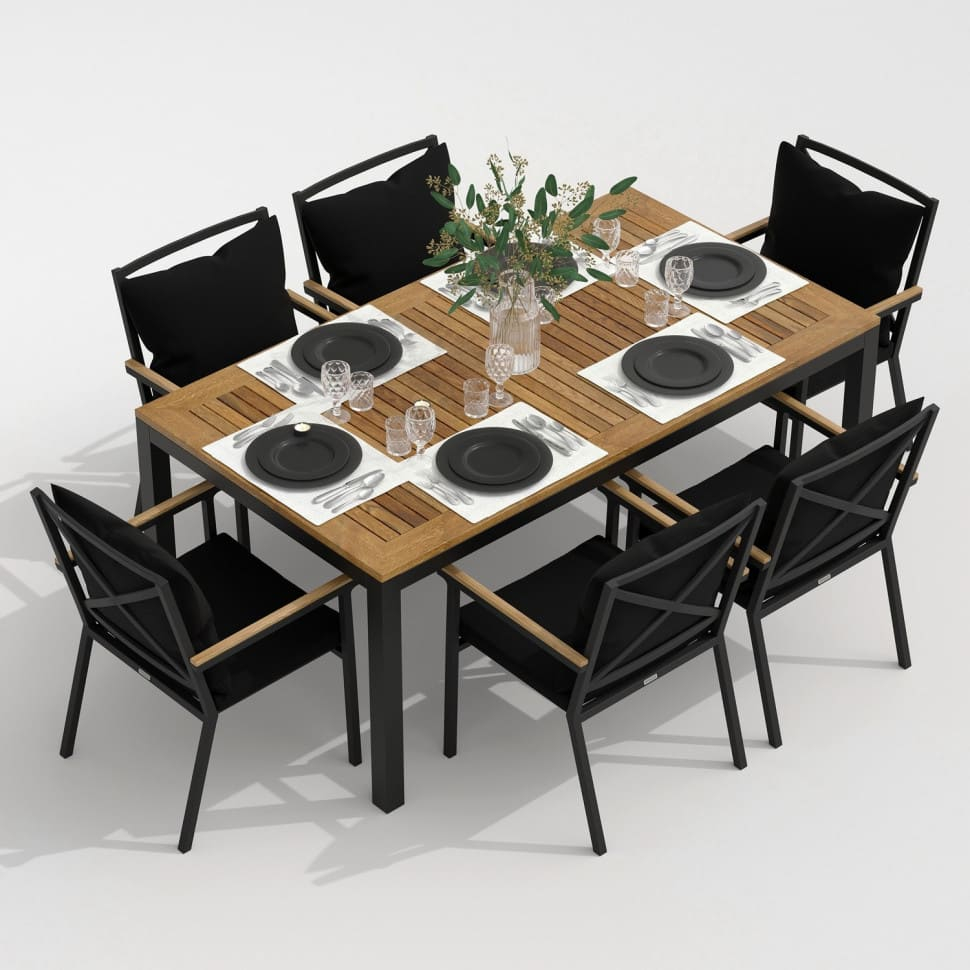 4511.0x1600 Kypit stol obedennii TELLA iz tika 180x90 - terrasnaya mebel v Moskve | Ideal Patio Stol obedennii TELLA  iz tika 180x90, Stoli Стол обеденный ТЕЛЛА  из тика 180x90