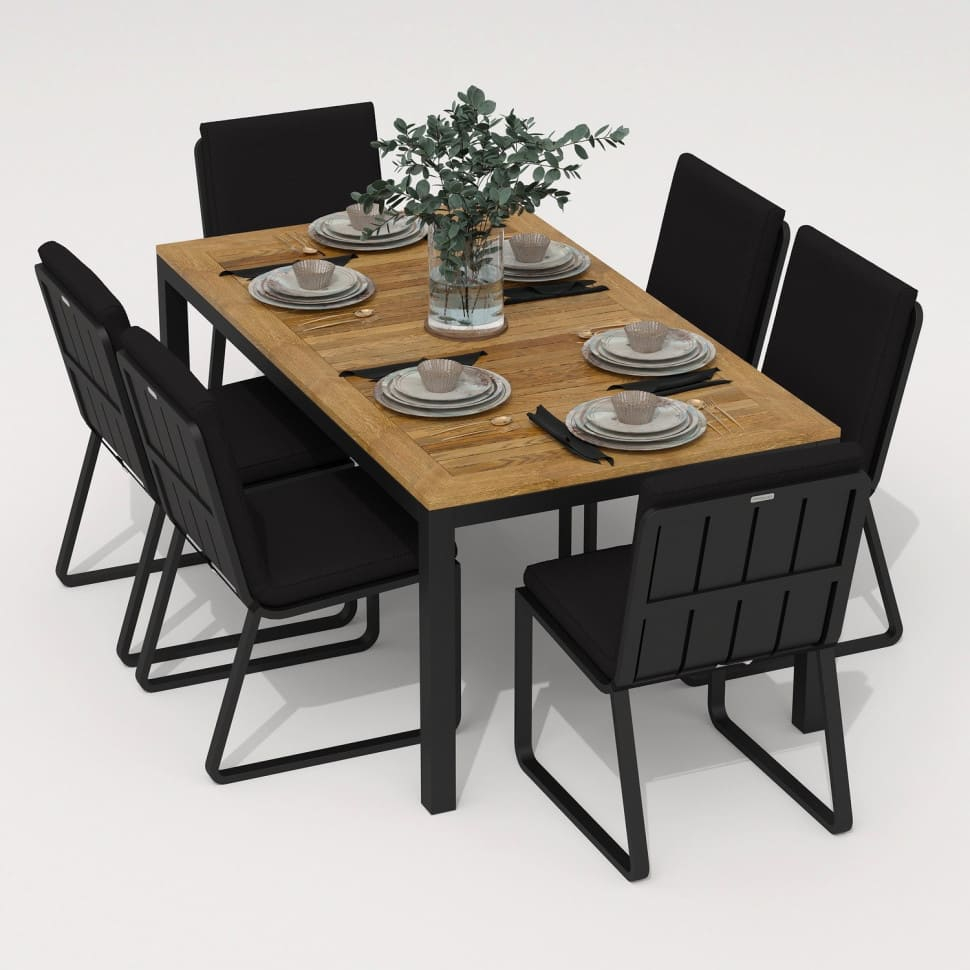4596.0x1600 Kypit stol obedennii TELLA iz tika 180x90 - terrasnaya mebel v Moskve | Ideal Patio Stol obedennii TELLA  iz tika 180x90, Stoli Стол обеденный ТЕЛЛА  из тика 180x90
