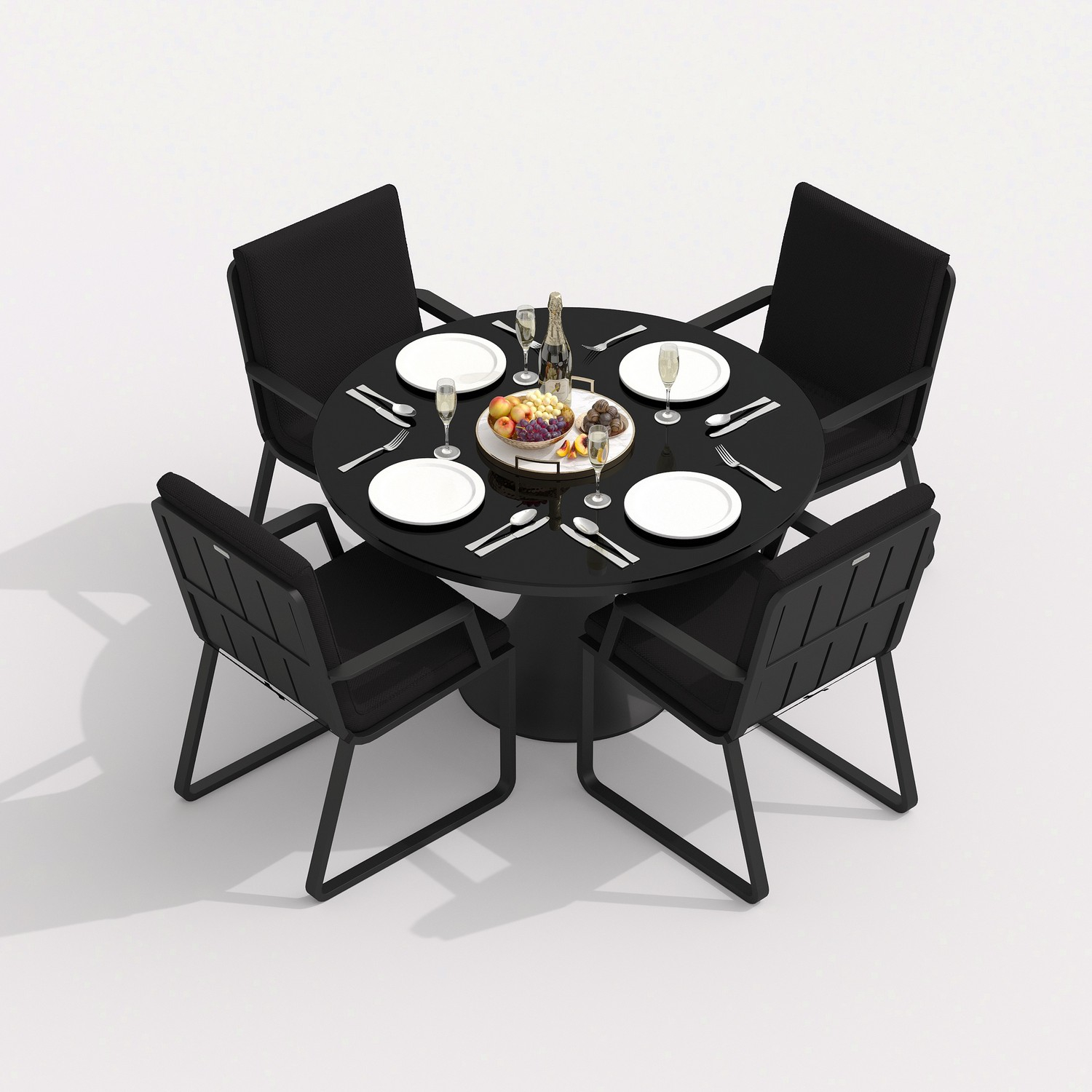2756.0x1600 Kypit dachnii styl ALBA chernii - karkas karbon - terrasnaya mebel v Moskve | Ideal Patio Styl ALBA chernii - karkas karbon, Stylya Стул АЛЬБА черный - каркас карбон