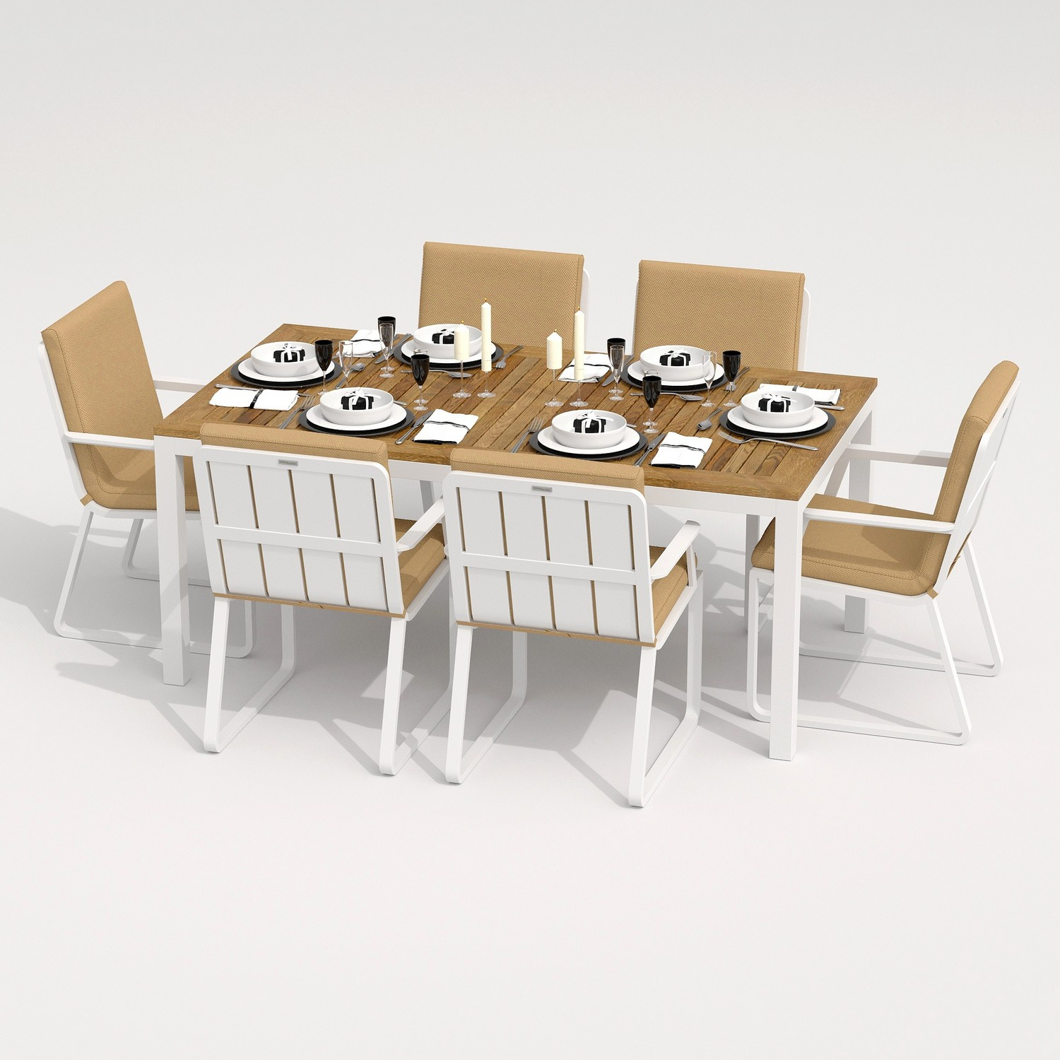 2765.0x1600 Kypit dachnii styl ALBA bejevii - belii karkas - terrasnaya mebel v Moskve | Ideal Patio Styl ALBA bejevii - belii karkas, Stylya Стул АЛЬБА бежевый - белый каркас