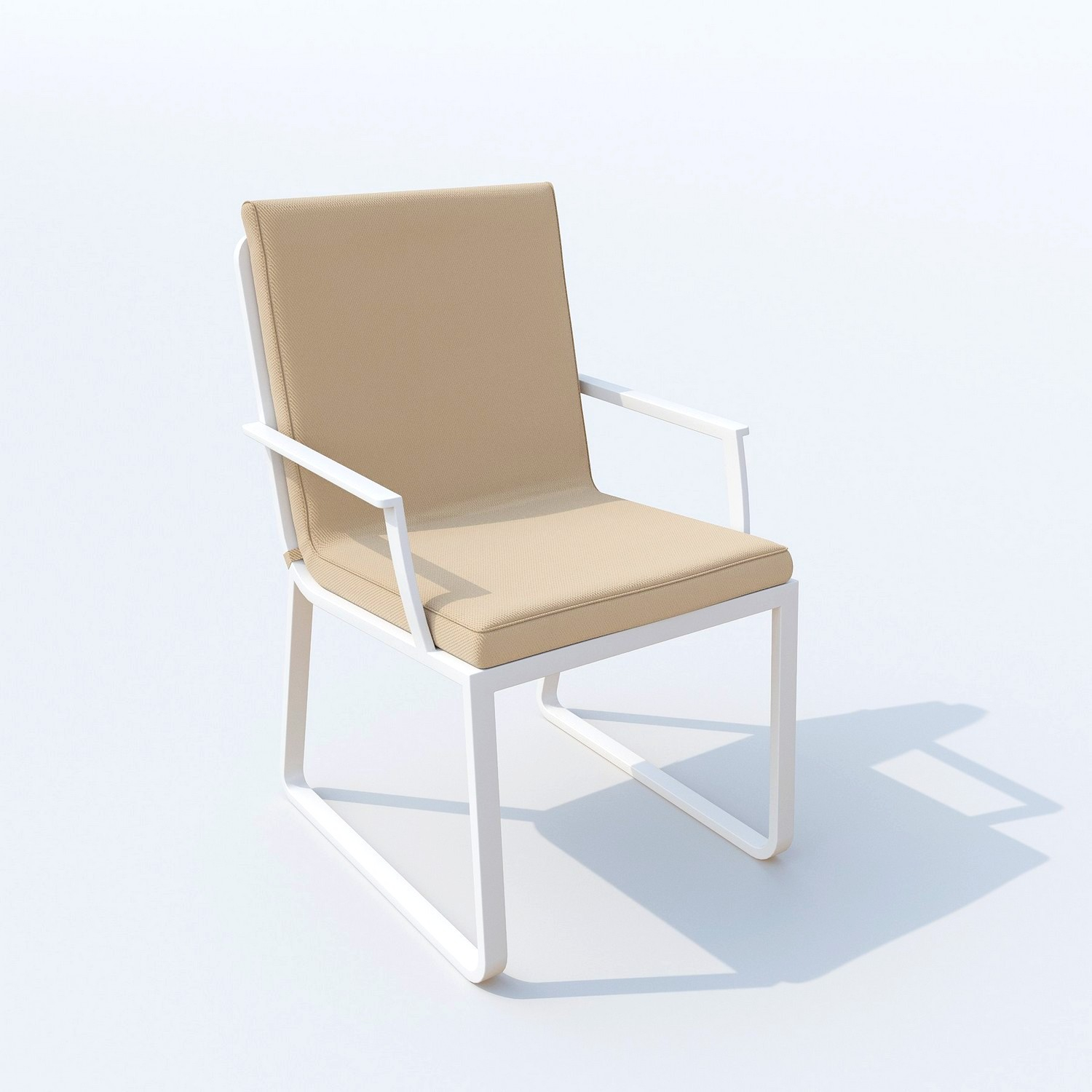 3683.0x1600 Kypit dachnii styl ALBA bejevii - belii karkas - terrasnaya mebel v Moskve | Ideal Patio Styl ALBA bejevii - belii karkas, Stylya Стул АЛЬБА бежевый - белый каркас