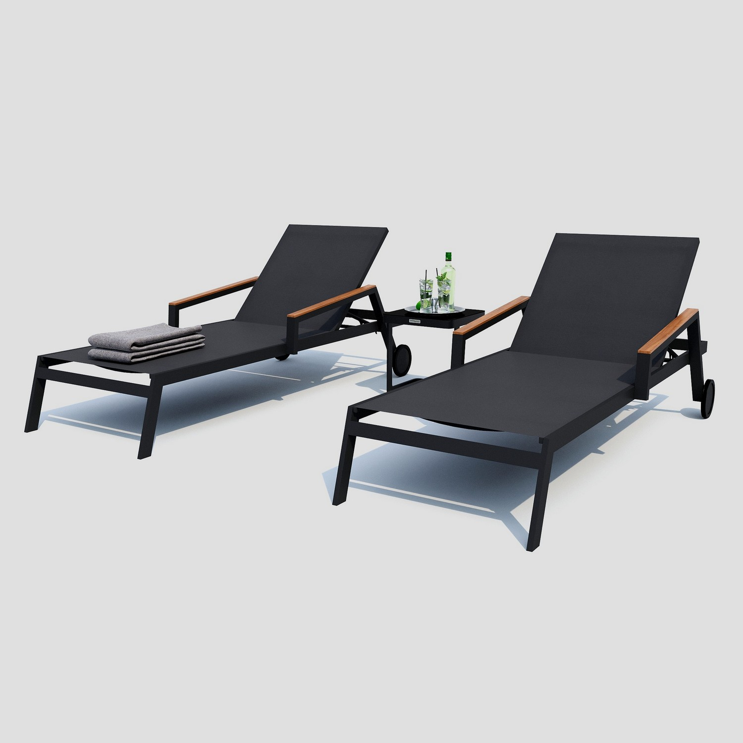 2928.0x1600 Kypit shezlong SPONDA karbon - terrasnaya mebel v Moskve | Ideal Patio Shezlong SPONDA karbon, Dlya dachi Шезлонг СПОНДА карбон